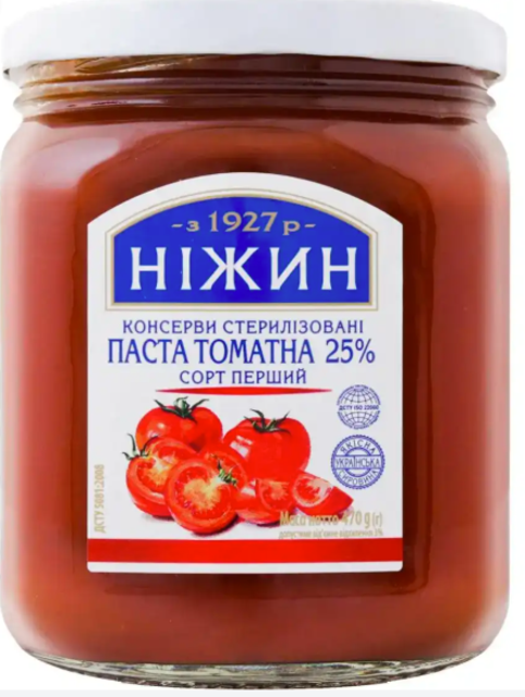 Паста томатна Ніжин 25%, 470г